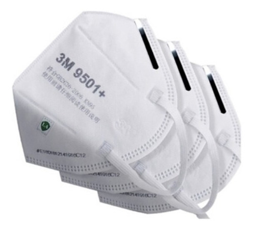 Kit 03 Máscaras Descartáveis 3m 9501+ N95 Pff2 Kn95