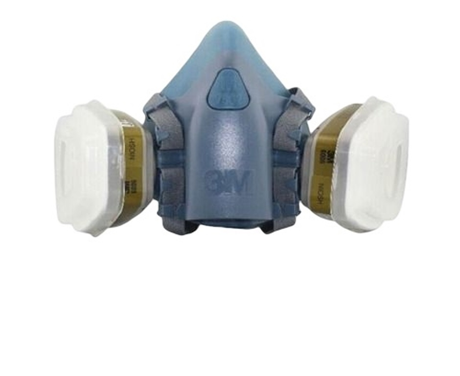 Máscara 7502 3m Media Com Cartucho 6006 Multi Gases- Completa