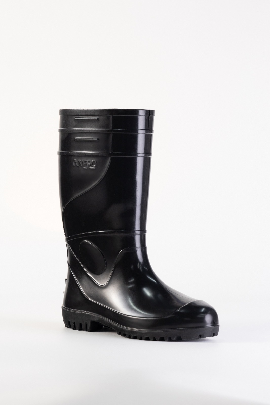 Bota Pvc Work Innpro Cano Longo Com Membrana Fina Cor Preta