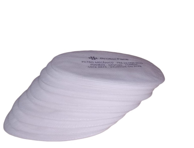 Filtro Mecânico P2 6025 Protecface Com 10 Unidades