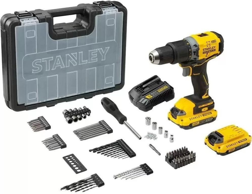 Kit Parafusadeira/furadeira De Impacto Sbd715c2ka Stanley