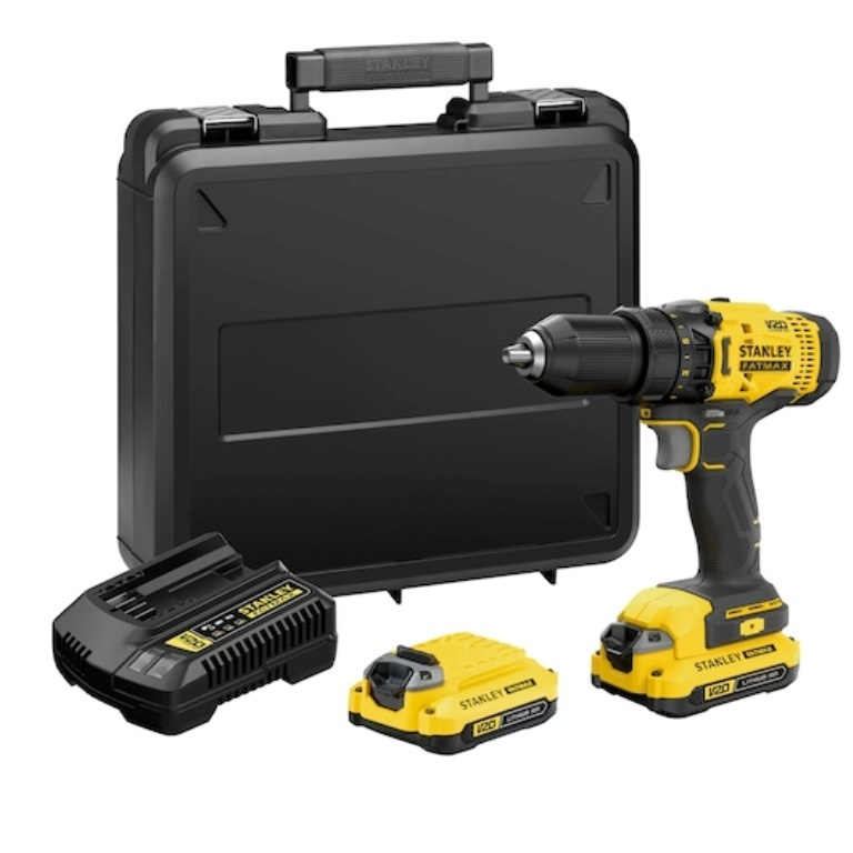 Furadeira Parafusadeira ½ Stanley Scd700c2k-br 20v 2 Baterias